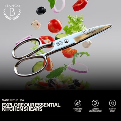Kitchen Shears | 8" Multi-Purpose Kitchen Scissor | Stainless Steel