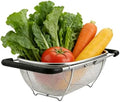 Sink Colander with Expandable Handle Oval Sifter
