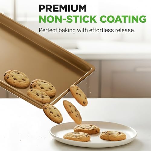 NutriChef Nonstick XL Cookie Sheet Baking Pan, Extra Large 22 Inch x