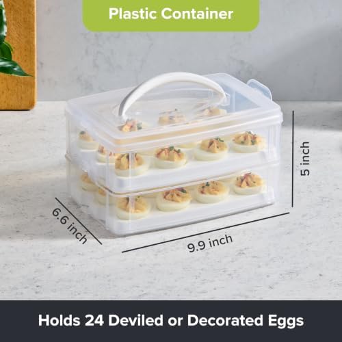 Snapware 2-Layer Egg Carrier, 24 Eggs