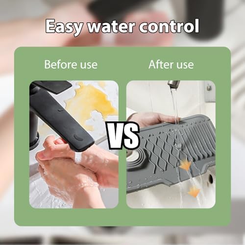 Kitchen Silicone Sink Faucet Mat, 2026 New Foldable Faucet Mat for