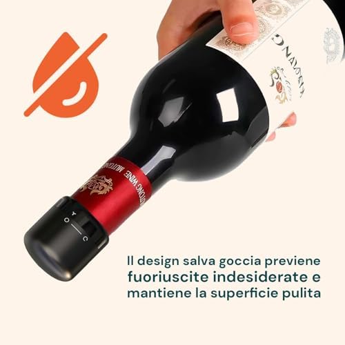Vacuum Stopper for Wine Made of Robust ABS in a Set of 3 - Fresh