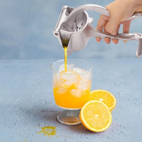 Bar Juicer, Silver Aluminum Alloy Handheld Citrus Press, 8 inch