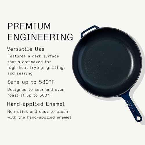Made In Cookware - Enameled Cast Iron Skillet - Blue - Exceptional