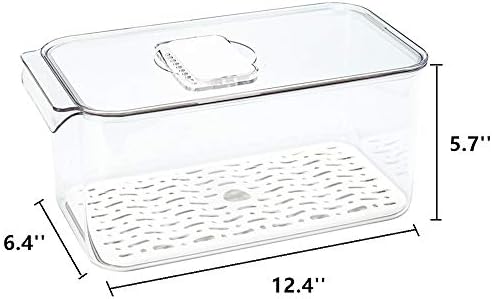 Slideep Refrigerator Food Storage Containers with Lids