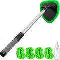 Windshield Cleaner Tool with Extendable Handle up to 19.7"