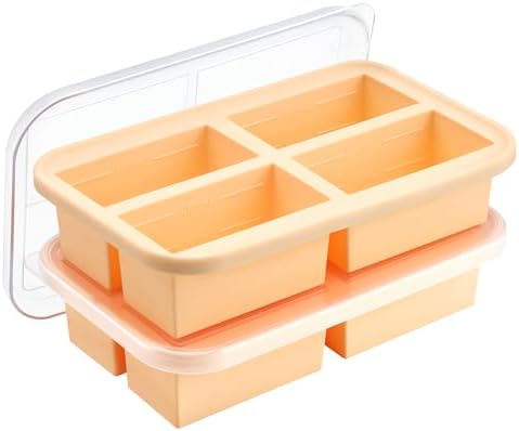 Winrock Super Ice Cube Tray 1 Cup X 4 Portions Big Silicone Freezing