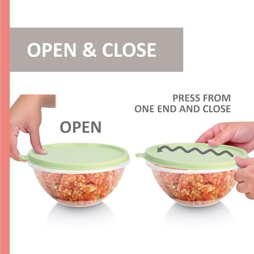 Food Storage Containers with Lids Set of 4 - 60oz, 40oz, 27oz, 13oz