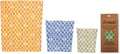 BeeBAGZ Beeswax Wrap Storage Bags, 3 Pack, Multicolors