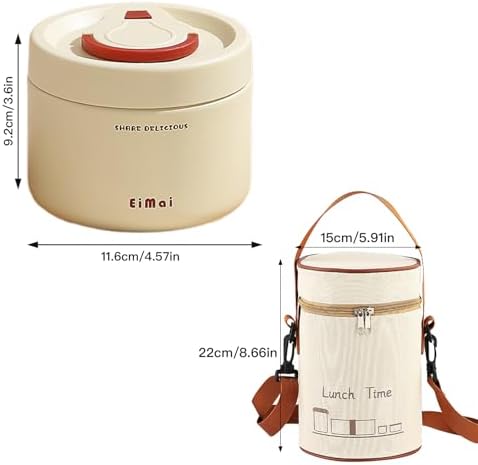 lunch box for women with Lunch Bag, Wide Mouth Vacuum Stainless Steel