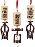 Corkscrew Ornaments, 3 Assorted