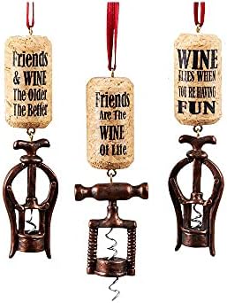 Corkscrew Ornaments, 3 Assorted