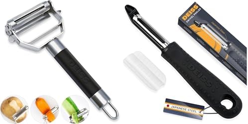 Deiss PRO Dual Julienne Peeler and Deiss PRO Swivel Vegetable Peeler