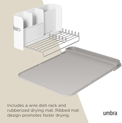 Umbra Sling Dish Drying Rack, White