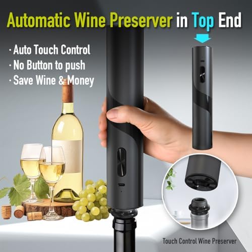 2‐in‐1 Electric Wine Opener & Wine Preserver COMBINED | Cool Wine Gift