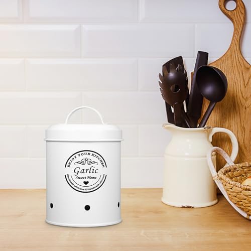 Garlic Storage Bucket Garlic Holder Vegetable Storage Container Keeper