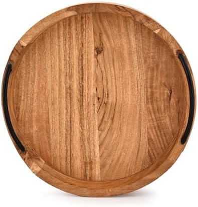 Kaizen Casa Platter Acacia Wood Wood Serving Platters with Iron