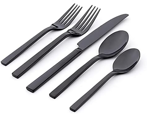 Oneida Chefs Table Midnight Matte 20-Piece Silverware Set for 4