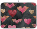 OTVEE Romantic Wing Art Dish Drying Mat for Kitchen Counter Absorbent