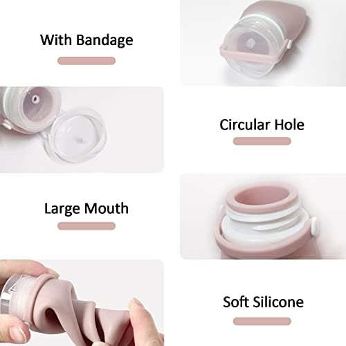 4Pcs Squeeze Salad Dressing Bottles, Leakproof Mini Sauce Condiment