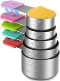 Magnetic Stainless Steel Measuring Cups Set of 5 for Cooking & Baking