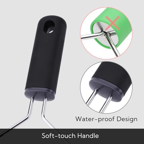 KITCHENDAO Non-Scratch Potato Masher, Heavy Duty 18/8 Stainless Steel