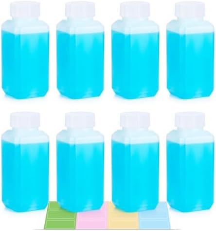 DEMORA 3.4oz Small Square Plastic Travel Bottles, Reusable Leak Proof