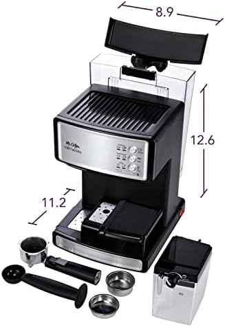 Mr. Coffee Espresso and Cappuccino Machine, Stainless Steel