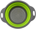 2-in-1 Collapsible Silicone Colander Bowl for Veggies Fruit Pasta