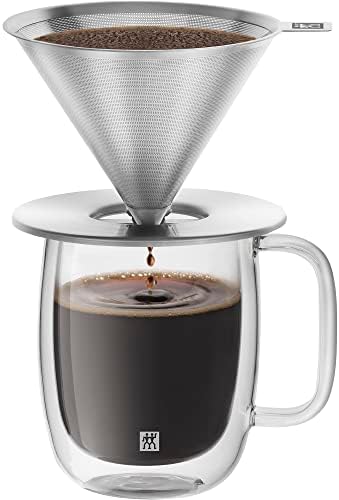 ZWILLING Sorrento Pour Over Coffee Dripper with 12-oz Glass Mug