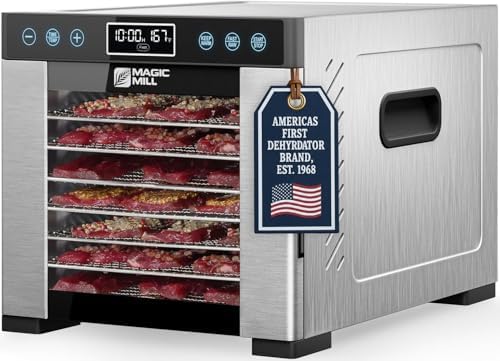 Magic Mill Pro Food Dehydrator, 7 Stainless Steel Trays