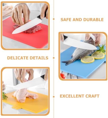 Beavorty 4pcs Household Chopping Board Set with Non-slip Desktop Cut