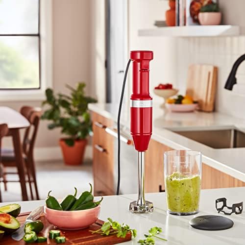 KitchenAid Variable Speed Corded Hand Blender, KHBV53, Empire Red