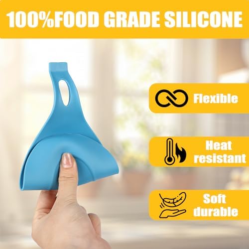 6 Pcs Heat-Resistant Silicone Spoon Rests for Kitchen Utensils, 6