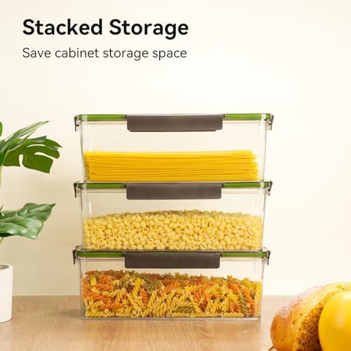 72oz Spaghetti Pasta Storage Container - Clear Plastic Noodle Holder