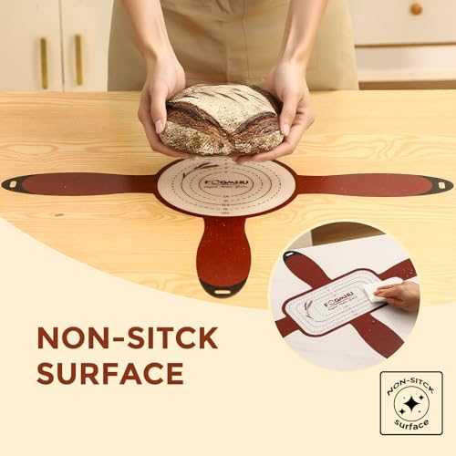 Silicone Bread Sling Set, 4 Handles, Round and Oval
