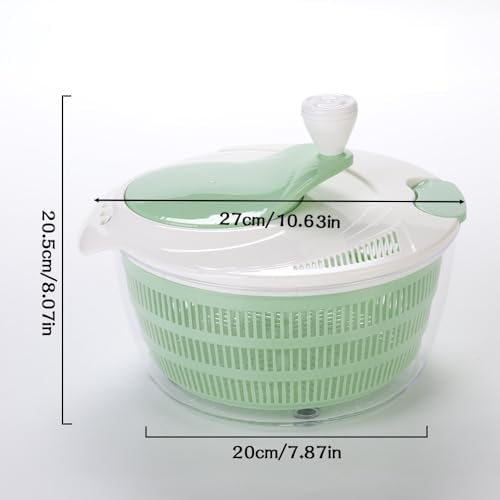 4.2L Green Salad Spinner & Lettuce Spinner for kitchen