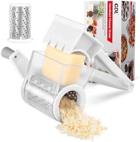 GDL Rotary Parmesan Cheese Grater, Hand Crank