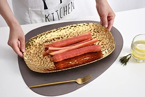Pampa Bay Golden Millennium 14 x 9-inch Serving Platter, Gold