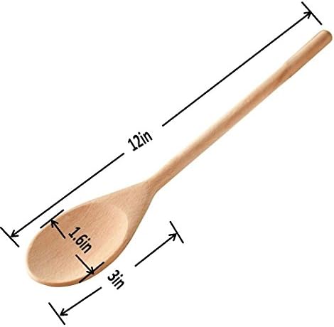 Kitchen Wooden Spoons Mixing Baking Serving Utensils Puppets 12 In