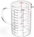 77L High Borosilicate Glass Measuring Cup with Handle
