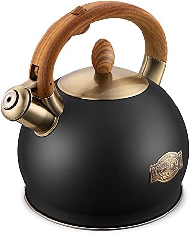 Whistling Tea Kettle 2.64 Quart Black
