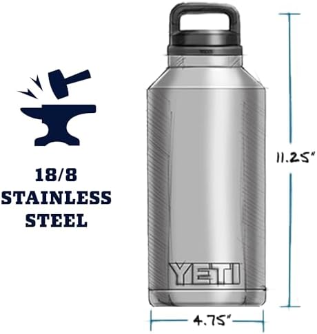YETI Rambler 64 oz Bottle, Vacuum Insulated, Leakproof, Stainless
