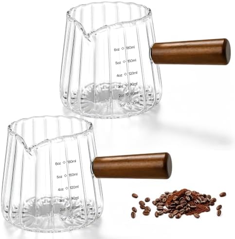 6 OZ Espresso Cups, Espresso Accessories, Espresso Shot Cups, 2 PCS