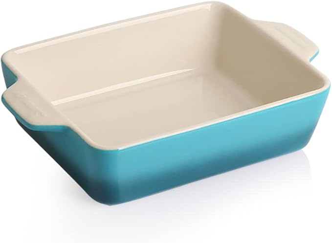 Sweejar Ceramic Baking Dish, Rectangular Small Baking Pan by Sweejarco1949