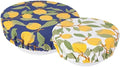 Now Designs Lemons Reusable Cotton Bowl Covers, Set of 2