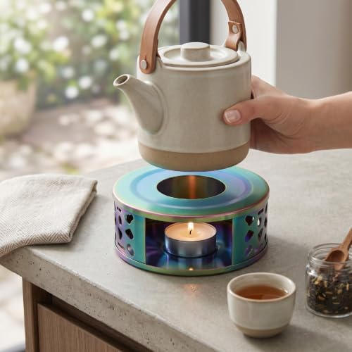 Estink Teapot Warmer with Hollow Ventilation and Nonslip Base
