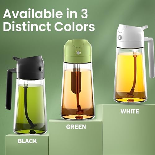 16oz/470ml Black 2-in-1 Oil Dispenser and Sprayer