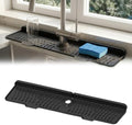 Faucet Mat for Kitchen Sink, Silicone Sink Splash Guard with 7° Slope