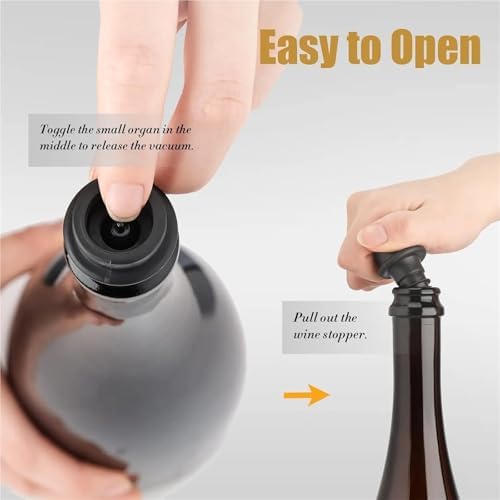 Wine Stopper 4 SET Wine Stopper With Vacuum Pump Home Barware Sealing
